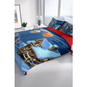 Monohome NY Wish 3D Pamuk Saten Çift Kişilik 200x220 cm Nevresim Takımı