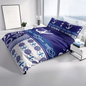 Monohome Okyanusta 3D Pamuk Saten Çift Kişilik 200x220 cm Nevresim Takımı