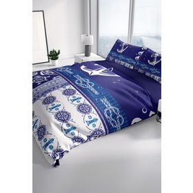 Monohome Okyanusta 3D Pamuk Saten Çift Kişilik 200x220 cm Nevresim Takımı