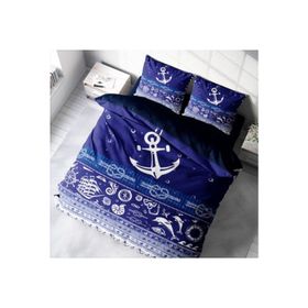 Monohome Okyanusta 3D Pamuk Saten Çift Kişilik 200x220 cm Nevresim Takımı