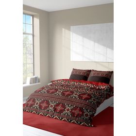 Monohome Old Design 3D Pamuk Saten Renkli Çift Kişilik 200x220 cm Nevresim Takımı