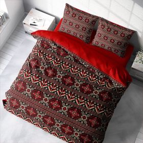 Monohome Old Design 3D Pamuk Saten Renkli Çift Kişilik 200x220 cm Nevresim Takımı