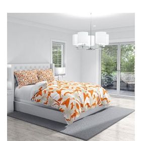 Monohome Orange 3D Dijital Baskılı Çift Kişilik Nevresim Takımı
