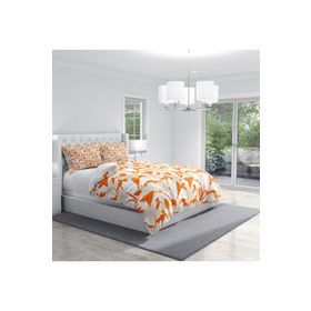Monohome Orange 3D Pamuk Saten Çift Kişilik 200x220 cm Nevresim Takımı