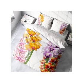Monohome Orchid 3D Pamuk Saten Çift Kişilik 200x220 cm Nevresim Takımı