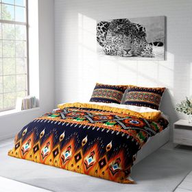 Monohome Oriental Ethnic 3D Pamuk Saten Çift Kişilik Nevresim Takımı