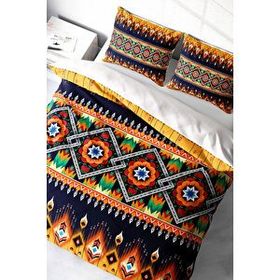 Monohome Oriental Ethnic 3D Pamuk Saten Çift Kişilik Nevresim Takımı