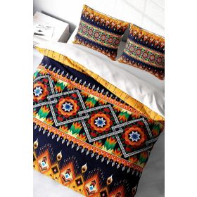 Monohome Oriental Ethnic 3D Pamuk Saten Çift Kişilik Nevresim Takımı