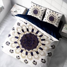 Monohome Osmanlı III 3D Pamuk Saten Çift Kişilik 200x220 cm Nevresim Takımı