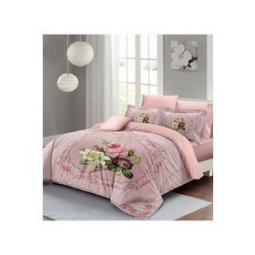 Monohome Özel Dokuma Pamuk Saten Damascus Rose Çift Kişilik Nevresim Takımı