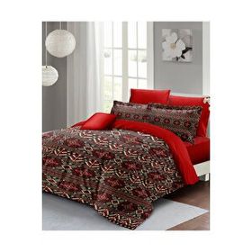 Monohome Özel Dokuma Pamuk Saten Red Old Design Çift Kişilik Nevresim Takımı