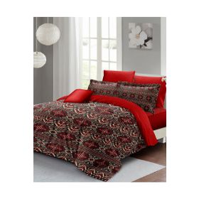 Monohome Özel Dokuma Pamuk Saten Red Old Design Çift Kişilik Nevresim Takımı