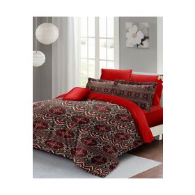 Monohome Özel Dokuma Pamuk Saten Red Old Design Çift Kişilik Nevresim Takımı