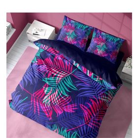 Monohome Palm Color 3D Pamuk Saten Renkli Çift Kişilik 200x220 cm Nevresim Takımı