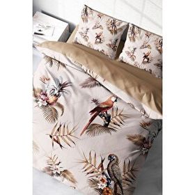 Monohome Parrot Land Naturel Çift Kişilik Nevresim Takımı