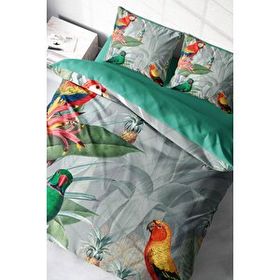 Monohome Parrot World Naturel Çift Kişilik Nevresim Takımı