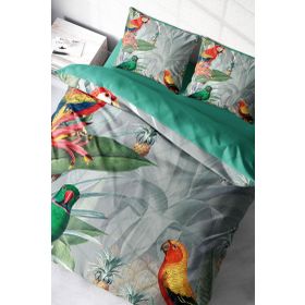 Monohome Parrot World Naturel Çift Kişilik Nevresim Takımı
