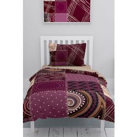 Monohome Patchwork 3d Saten Pamuk Tek Kişilik Nevresim Takım