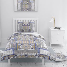 Monohome Patchwork 3d Saten Pamuk Tek Kişilik Nevresim Takım