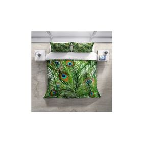 Monohome Peacock Feathers Naturel Renkli Çift Kişilik 200x220 cm Nevresim Takımı