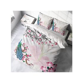 Monohome Peacock Naturel Çift Kişilik Nevresim Takımı