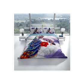 Monohome Peafowl 3D Pamuk Saten Çift Kişilik 200x220 cm Nevresim Takımı