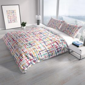 Monohome Perlasera Colorful 3d Pamuk Saten Çift Kişilik Nevresim Seti