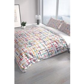Monohome Perlasera Colorful 3d Pamuk Saten Çift Kişilik Nevresim Seti