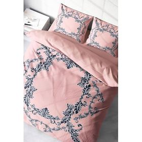 Monohome Pink Baraque 3D Renkli Çift Kişilik 200x220 cm Nevresim Takımı