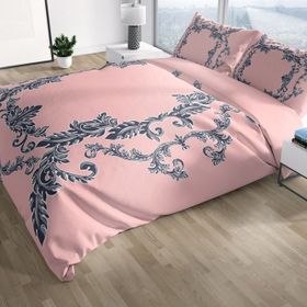 Monohome Pink Baraque 3D Renkli Çift Kişilik 200x220 cm Nevresim Takımı
