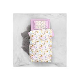 Monohome Pink Giraffe 3D Pamuk Saten Bebek 100x150 cm Nevresim Takımı