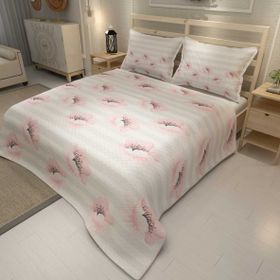 Monohome Pink Poppy Jakar Dokuma Pamuklu 3d Dijital Baskı Pike Takımı