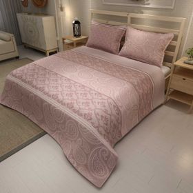 Monohome Pink Sumurg Jakar Dokuma Pamuklu 3d Dijital Baskı Pike Takımı