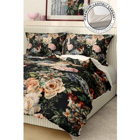 Monohome Premium Luxury 3d Pamuk Saten Flower Dance Çift Kişilik Nevresim Takımı