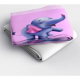 Monohome Purple Elephant 3D Bebek Nevresim Takım