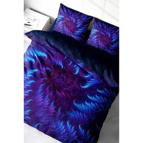 Monohome Purple Energy 3D Pamuk Saten Çift Kişilik Nevresim Takım