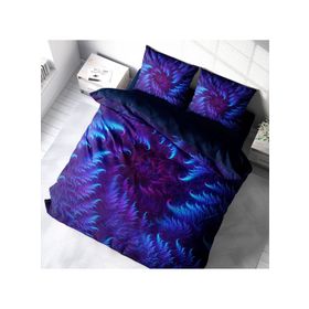 Monohome Purple Energy 3D Pamuk Saten Çift Kişilik Nevresim Takımı