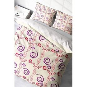 Monohome Purple Hypnosis Klasik Renkli Çift Kişilik 200x220 cm Nevresim Takımı