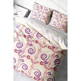 Monohome Purple Hypnosis Klasik Renkli Çift Kişilik 200x220 cm Nevresim Takımı