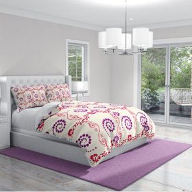 Monohome Purple Hypnosis Klasik Renkli Çift Kişilik 200x220 cm Nevresim Takımı