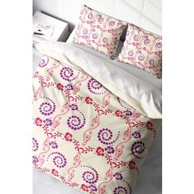 Monohome Purple Hypnosis Klasik Renkli Çift Kişilik 200x220 cm Nevresim Takımı