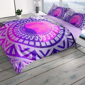 Monohome Purple Ring 3D Renkli Çift Kişilik 200x220 cm Nevresim Takımı