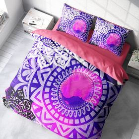 Monohome Purple Ring 3D Renkli Çift Kişilik 200x220 cm Nevresim Takımı