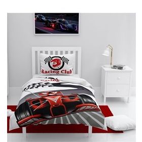 Monohome Racer 3D Pamuk Saten Çocuk 160x220 cm Nevresim Takımı