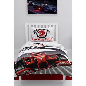 Monohome Racer 3D Pamuk Saten Çocuk 160x220 cm Nevresim Takımı