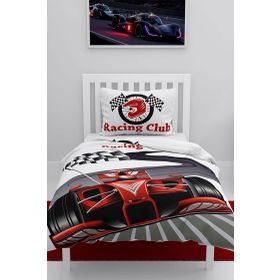 Monohome Racer 3D Pamuk Saten Çocuk 160x220 cm Nevresim Takımı