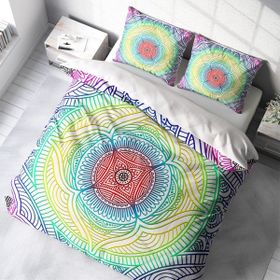 Monohome Rainbow 3D Pamuk Saten Çift Kişilik 200x220 cm Nevresim Takımı