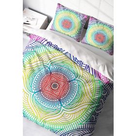 Monohome Rainbow 3D Pamuk Saten Çift Kişilik 200x220 cm Nevresim Takımı