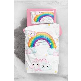 Monohome Rainbow Girls 3D Pamuk Saten Bebek Nevresim Takım