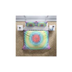 Monohome Rainbow Modern Renkli Çift Kişilik 200x220 cm Nevresim Takımı